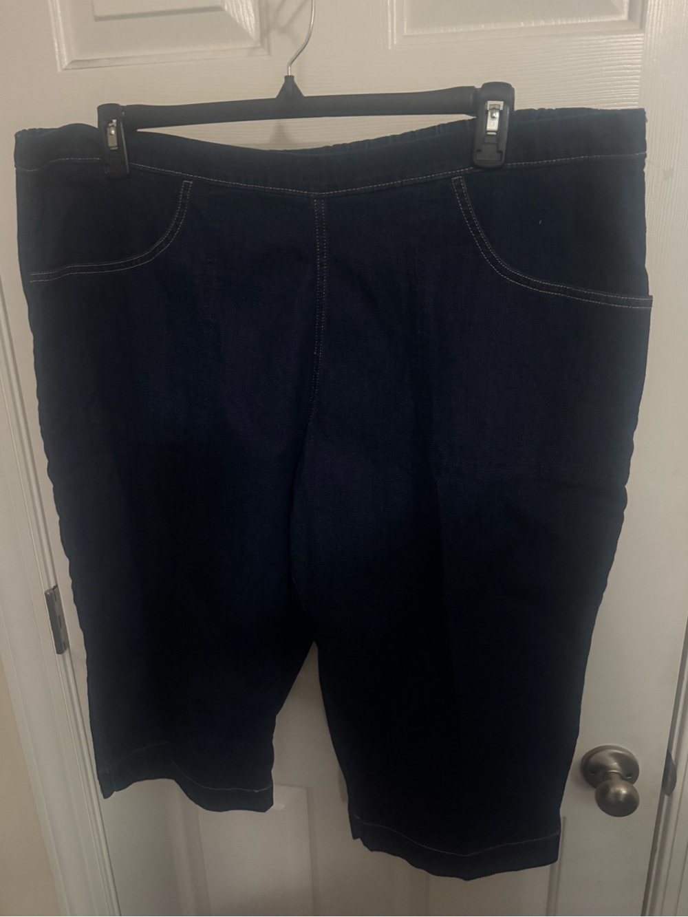 Women's Dark Blue Stretch Denim ShortsJeans 3X